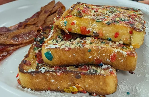 "Fruity Pebble French Toast"